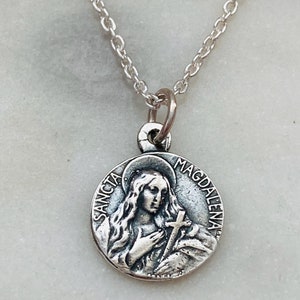 Sterling Silver Saint Mary Magdalene Necklace