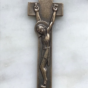 Irish Penal Crucifix - Sterling Silver or Bronze - Antique French Reproduction 307 CeCeAgnes