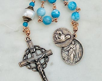 Virgin Martyrs Rosary - Saints Cecilia Agnes Agatha and Lucy