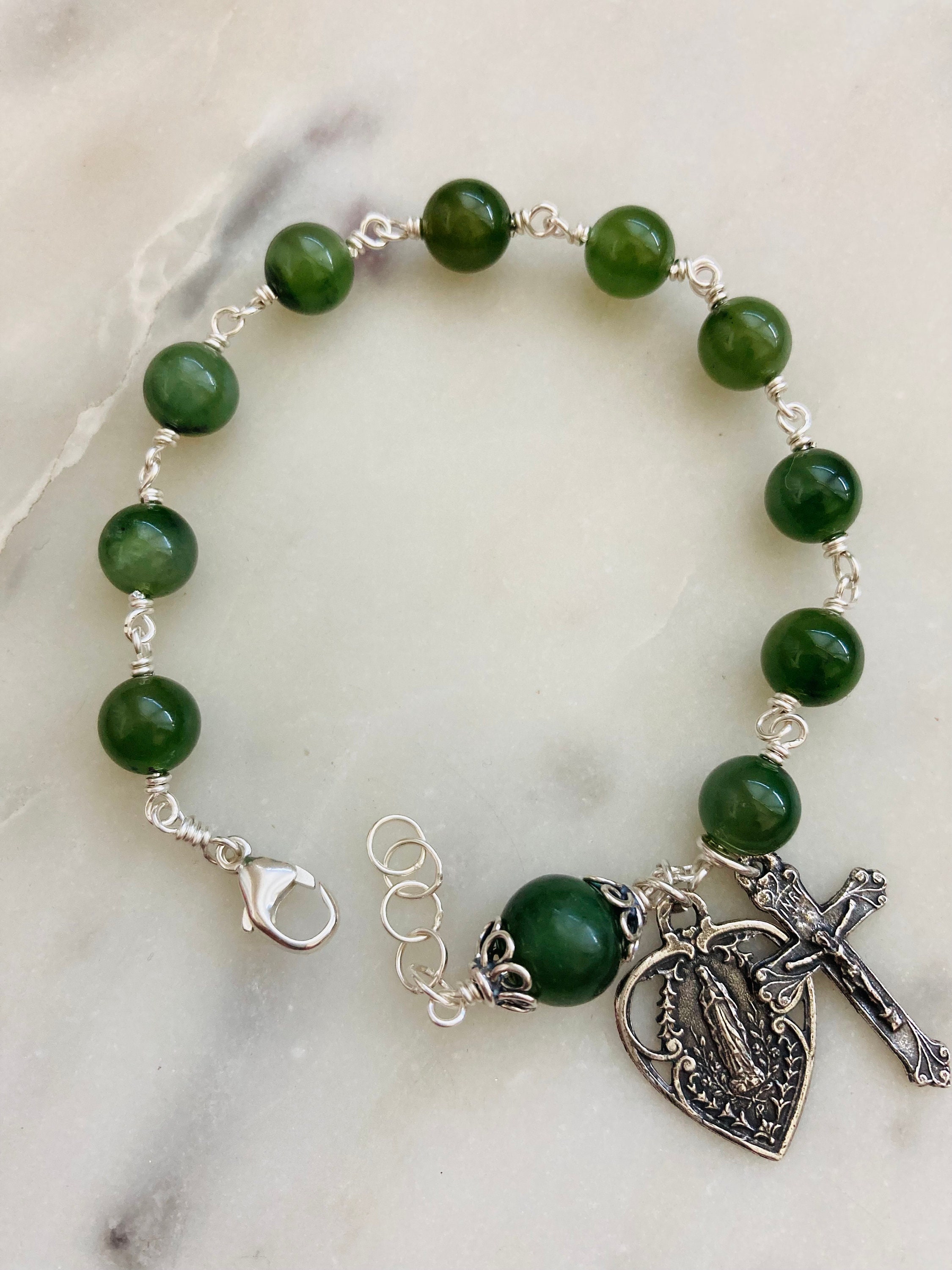 Mary, Mediatrix of Grace | Triple Stretch & Wrap Rosary Bracelet –  Seedlings Gifts & Books