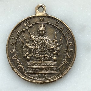 Médaille - Sainte Agathe - Bronze ou argent sterling - Reproduction ancienne 1445 CeCeAgnes