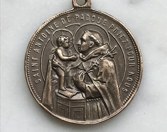 Medaglia Di Sant'Antonio Da Padova In Argento 925 Con Catenina 45 Cm – Made In Italy, Confezione Regalo