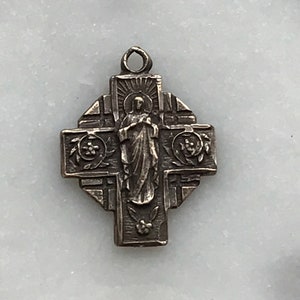 OL of Carmel Scapular Medal - Bronze or Sterling Silver - Antique Reproduction 1298 CeCeAgnes