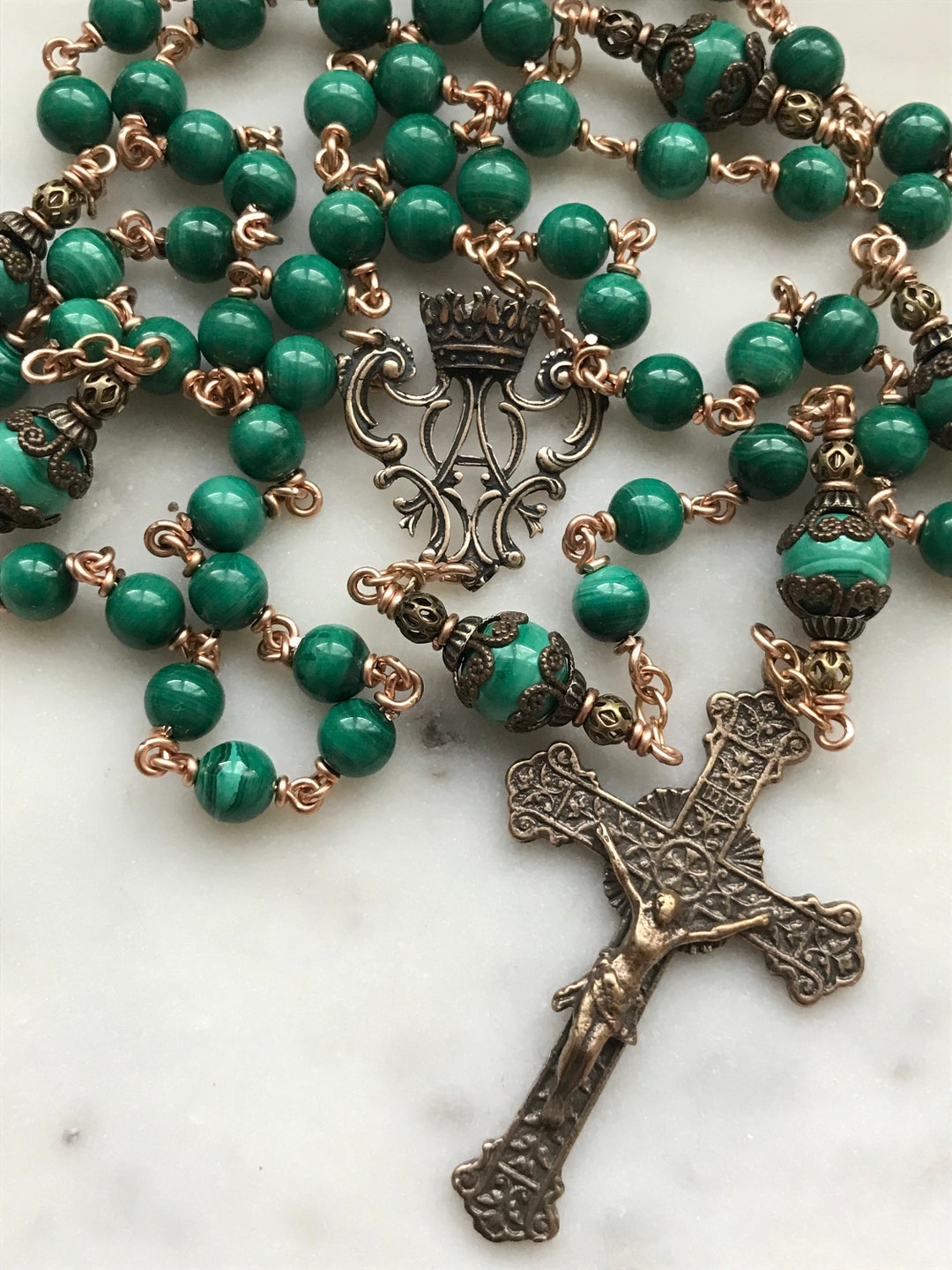 Malachite Rosary main image 0