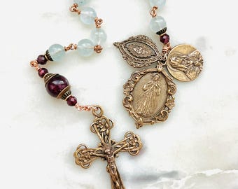 Divine Mercy Rosary - Bronze Single Decade Tenner