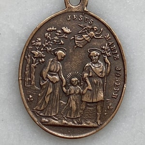 Heilige Familie Medaille - Antike Reproduktion 1442 - CeCeAgnes
