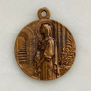 Saint Philomena Medal, Bronze or Sterling Silver - Trinity Medal 1063 CeCeAgnes