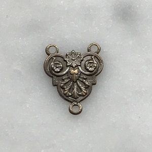 Petite Rosary Centerpiece - Bronze or Sterling Silver - Antique Reproduction 1288 CeCeAgnes