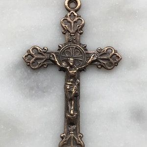 Crucifix - Sterling Silver or Bronze - 810 CeCeAgnes Rosary Parts