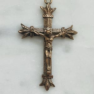 Crucifix - Sterling Silver or Bronze - 1112 CeCeAgnes Rosary Parts