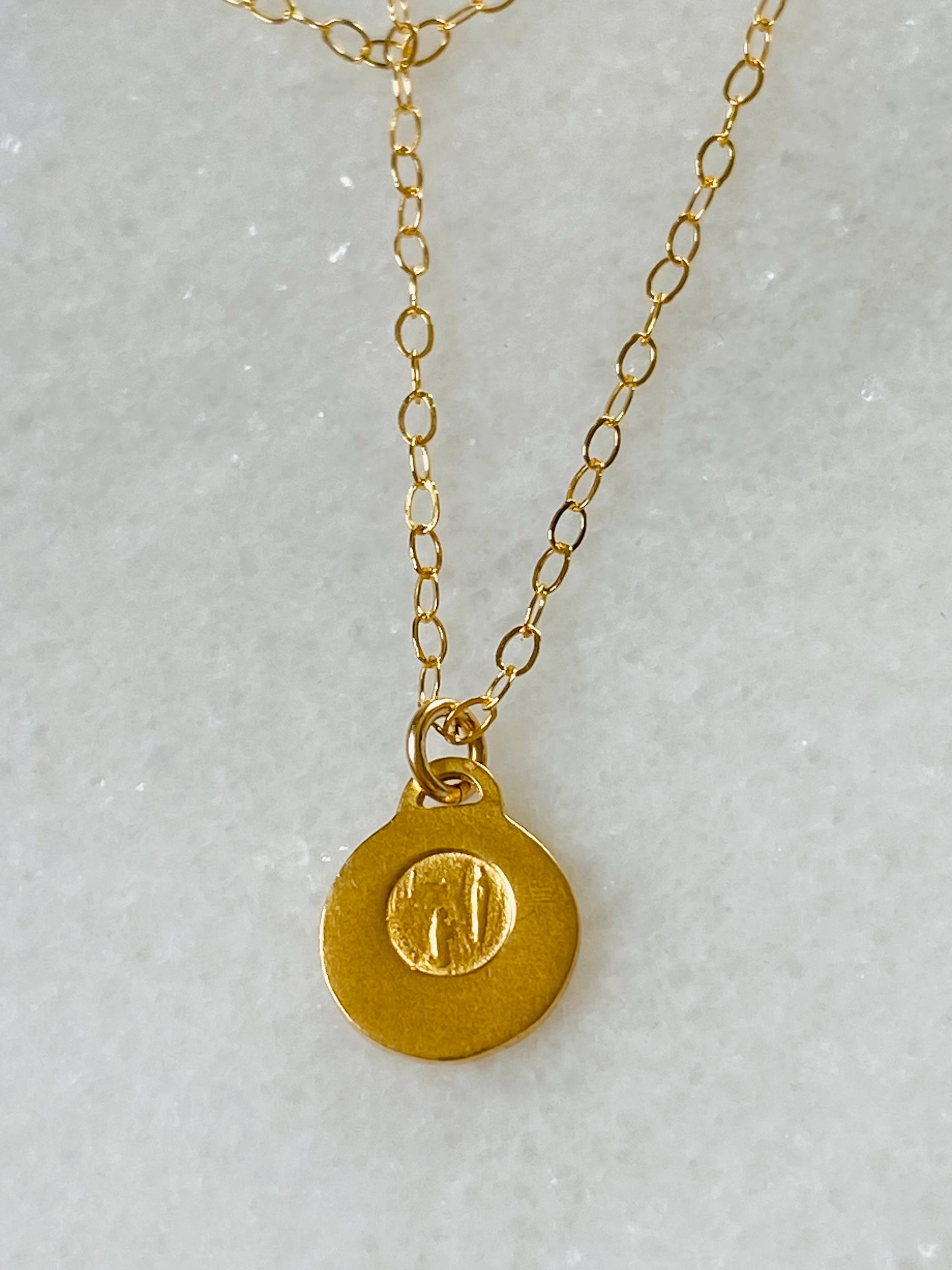 14k Gold Our Lady of Lourdes Catholic Necklace: Solid Gold Medal - Etsy
