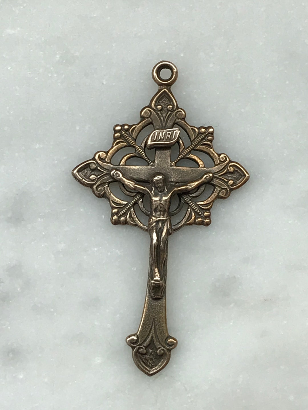 Crucifix Sterling Silver or Bronze 281 Ceceagnes - Etsy