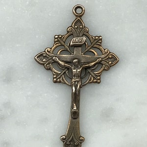 Crucifix - Sterling Silver or Bronze - 281 CeCeAgnes Rosary Parts
