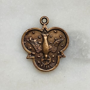 Holy Spirit Medal: 1526 Bronze Antique Reproduction, Italy