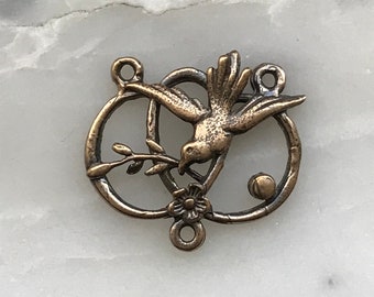 Holy Spirit Dove Center - Bronze  - 1016 CeCeAgnes Rosary Parts