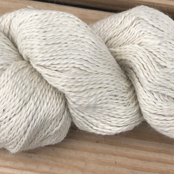 100% Huacaya Alpaca Yarn-White