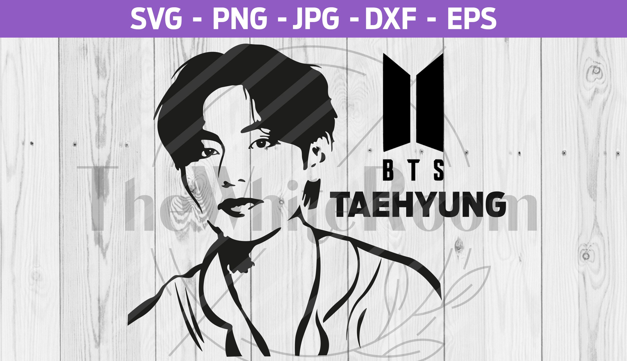 BTS Kim Taehyung Svg BTS Svg, Ai, Png, Fichier De Coupe, Téléchargement