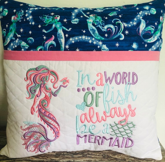 Mermaid top reading pillow