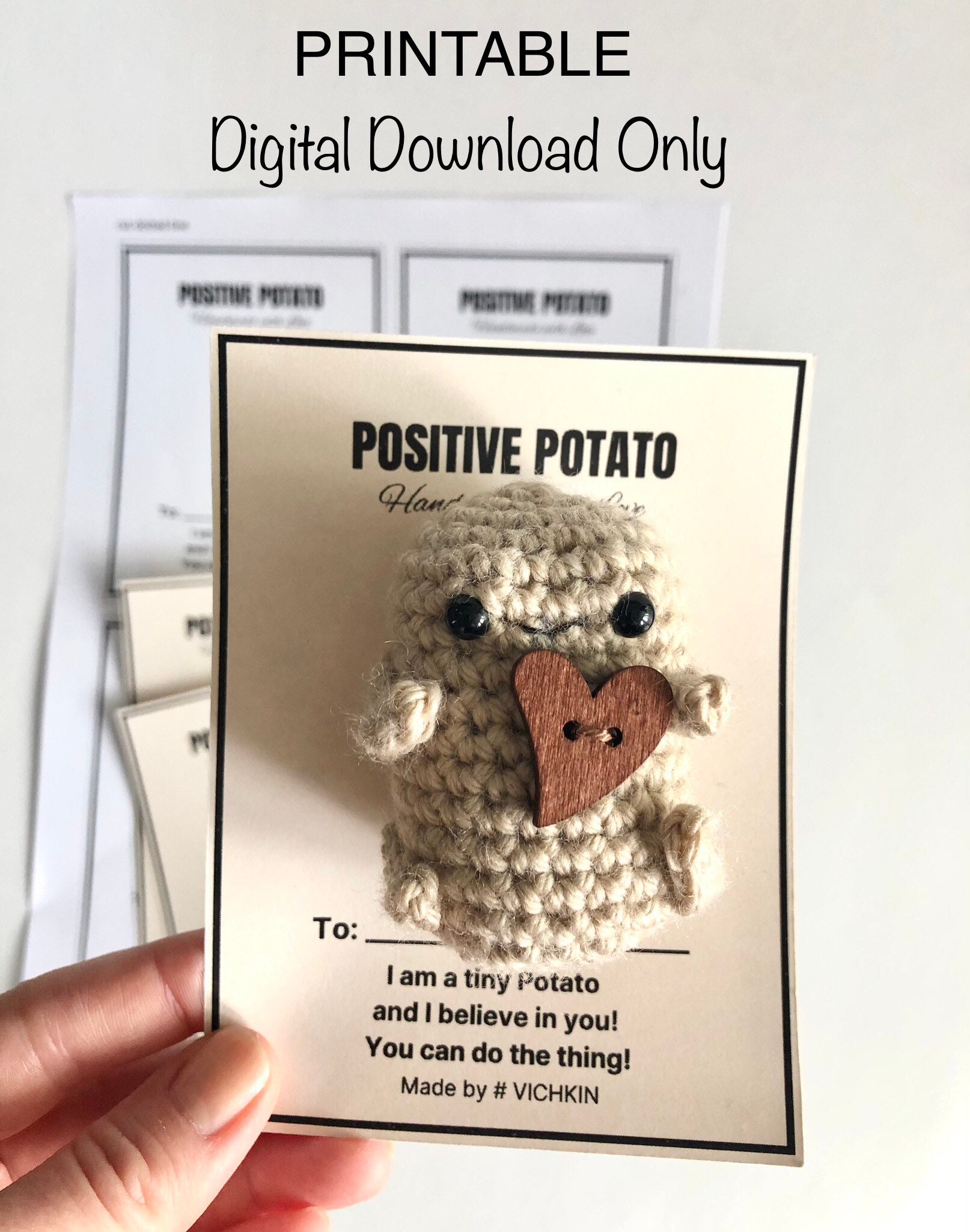 PRINTABLE Positive Potato Card Digital Download PDF File Etsy PRINTABLE Positive Potato Card Digital Download PDF File Etsy