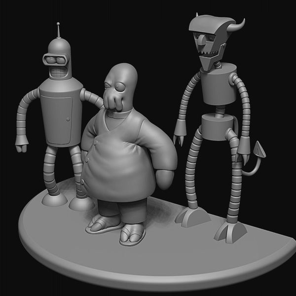 Futurama character trio