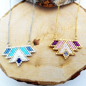 Miyuki Beaded Necklace: Vintage Boho Glass Bead Jewelry