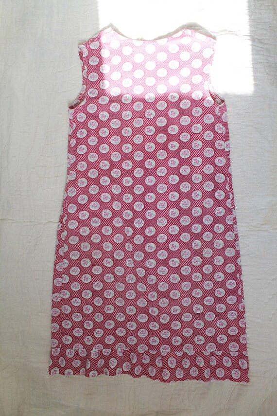 Laundry Day Dress - 1930s depression era pink hou… - image 4