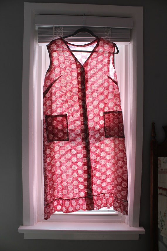 Laundry Day Dress - 1930s depression era pink hou… - image 10