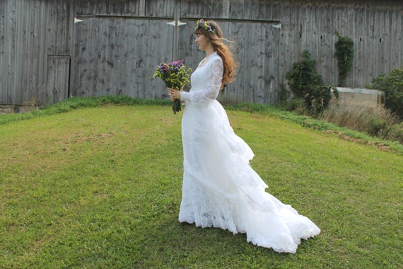 Cherish You Bridal Gown - 70s victorian inspired w
