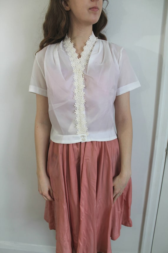 Good Intentions Blouse - 50s deadstock white blous