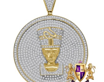 10K Pendentif reine N\u00e9fertiti Or jaune 10 K*