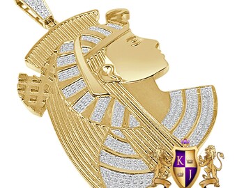 10K Pendentif reine N\u00e9fertiti Or jaune 10 K*