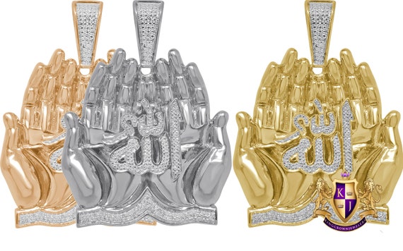Diamond praying hotsell hands pendant