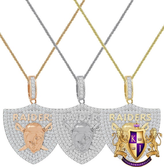 Raiders diamond pendant deals