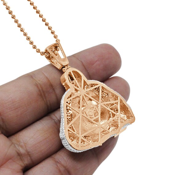 100 Real Genuine Diamond 32 Grams 10K Gold Over Custom Lucky