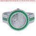 Iced Out Green Khronos Jo Rodeo Watch W/date Function Exclusive Custom ...