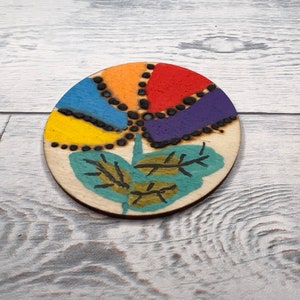 The Laying Leaf Rainbow Flower