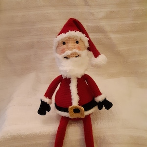 Crochet Pattern - Amigurumi - Shelf-Sitter Father Christmas/Santa