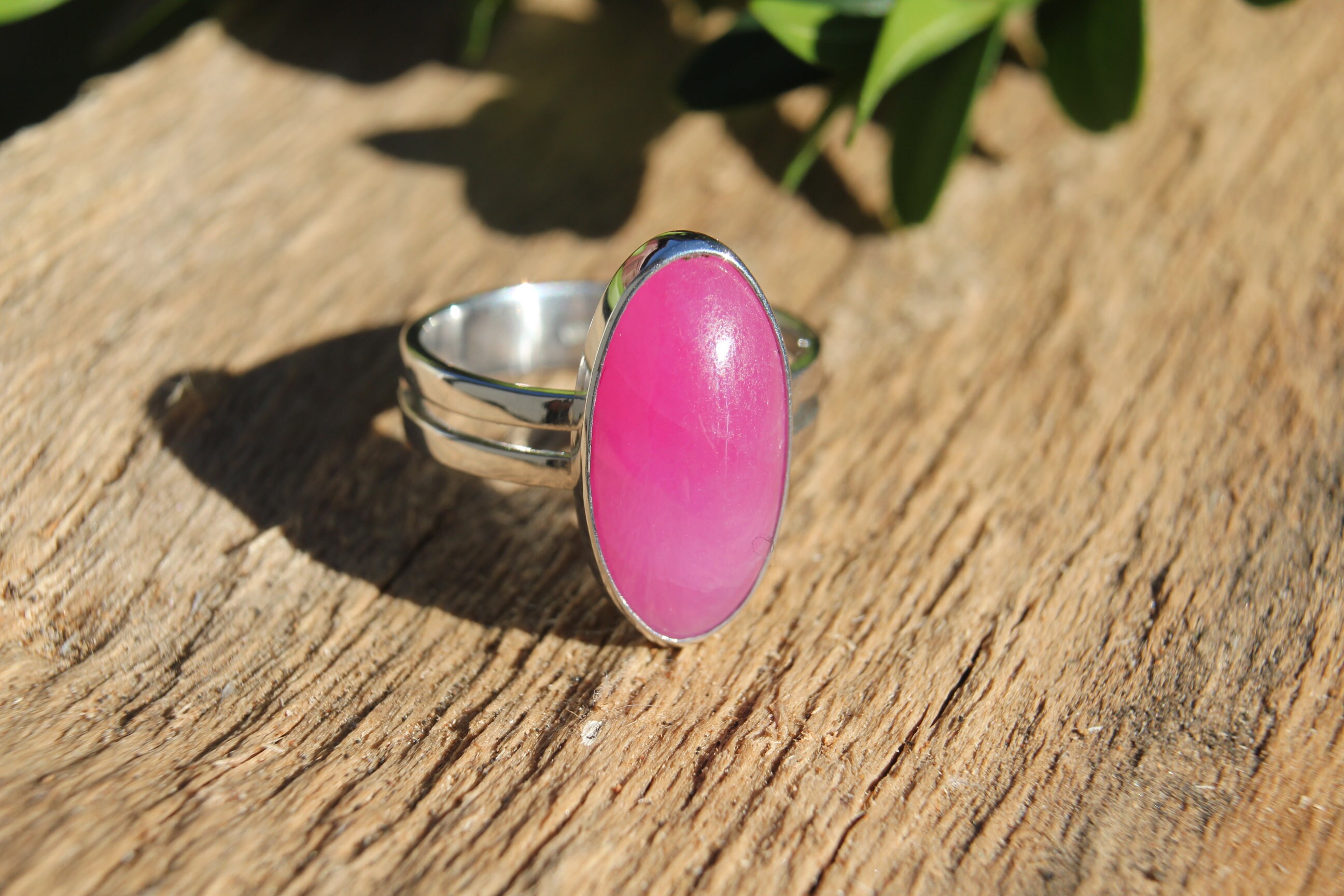 Macedonian Ruby in Rhodium Plated 14ct Gold Ring Etsy