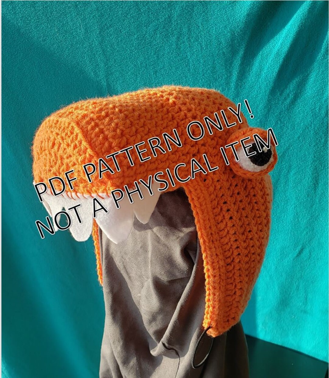 Trex Crochet Hat Pattern Etsy