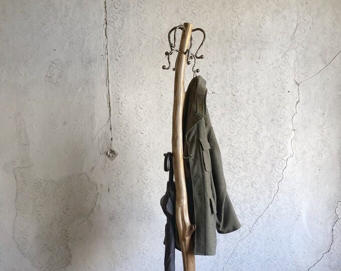 Wooden Free Stand Coat Stand, Recycled Coat Rack, Unique Coat Rack