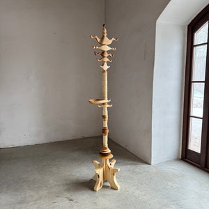 Unique stand coat rack, Entryway art furniture, Free stand coat rack, Multifuncional coat stand, Rotating coat stand, Arabian style, Ecco