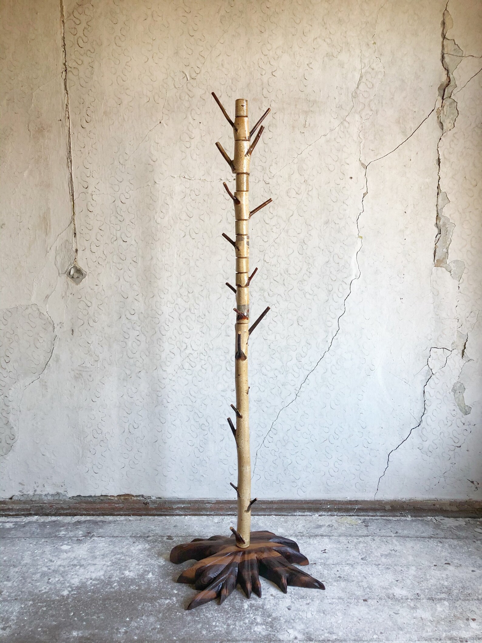 Coat rack Family coat rack Free standing birch coat stand Etsy