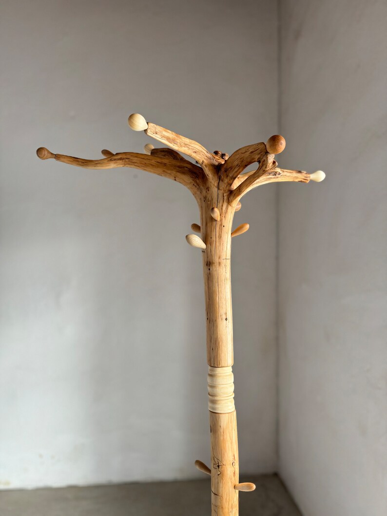 Red Wooden Root Coat Rack, Coat Rack, Rustic Tree Coat Stand, Coat Rack ...