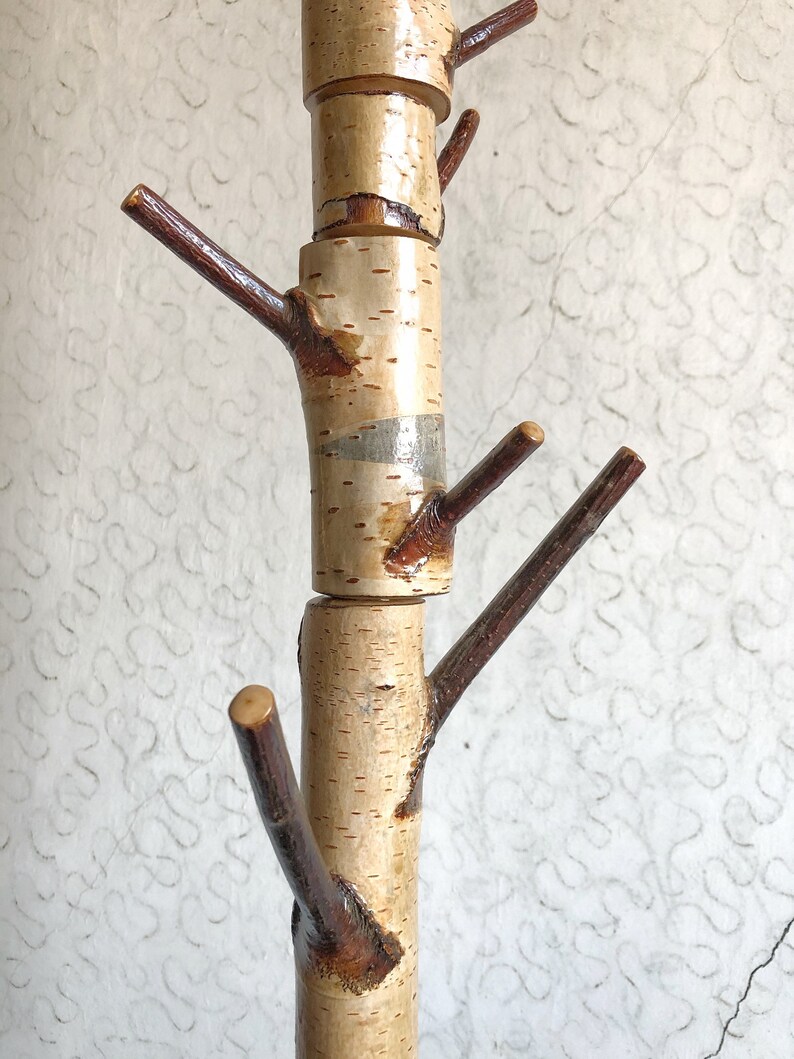 Coat rack Family coat rack Free standing birch coat stand Etsy