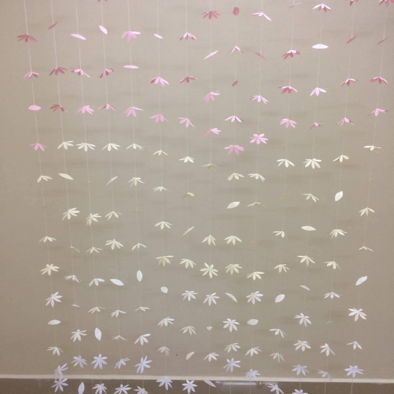 20 Strands Paper Flower Backdrop Paper Flower Curtain Etsy