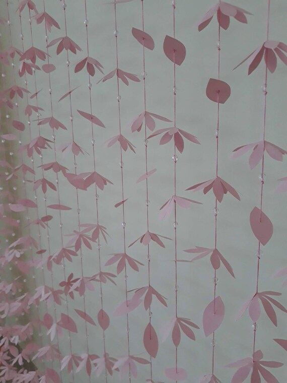 20 Strands Light Pink 400 Clear Beads 8mm Paper Flower Etsy