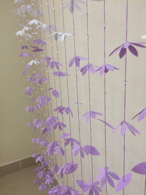 20 Strands Clear Beads 8mm Paper Flower Backdrop Paper Etsy