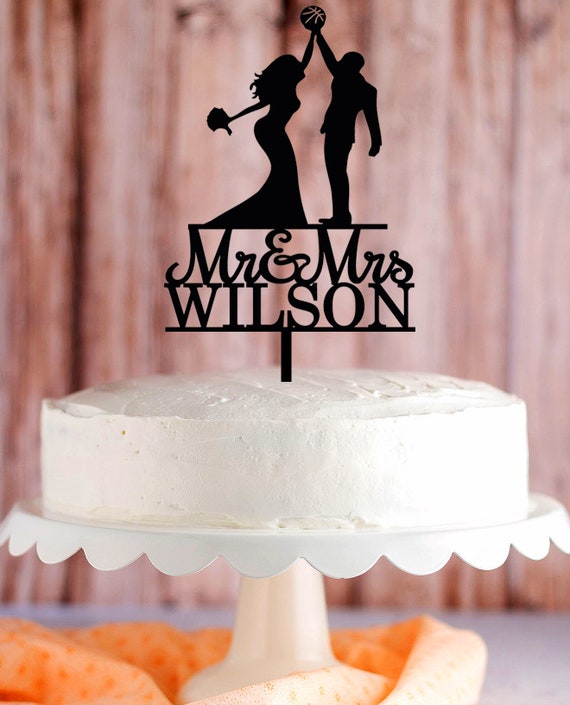 Decoration De Gateau De Mariage De Basketball Pour Gateau De Mariage Mr Et Mme 0221 Accessoires De Decoration Cuisine Maison Centroarco Com