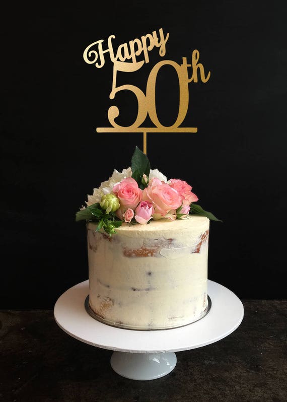 50 birthday cake topper