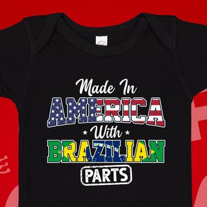 Brazilian American Baby Bodysuit: Made In America With Brazilian Parts